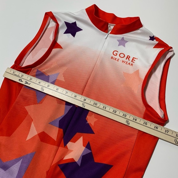 GORE Wind Stopper GORE-TEX Womens M Patriotic Stars Cycling Jersey - Picture 2 of 4